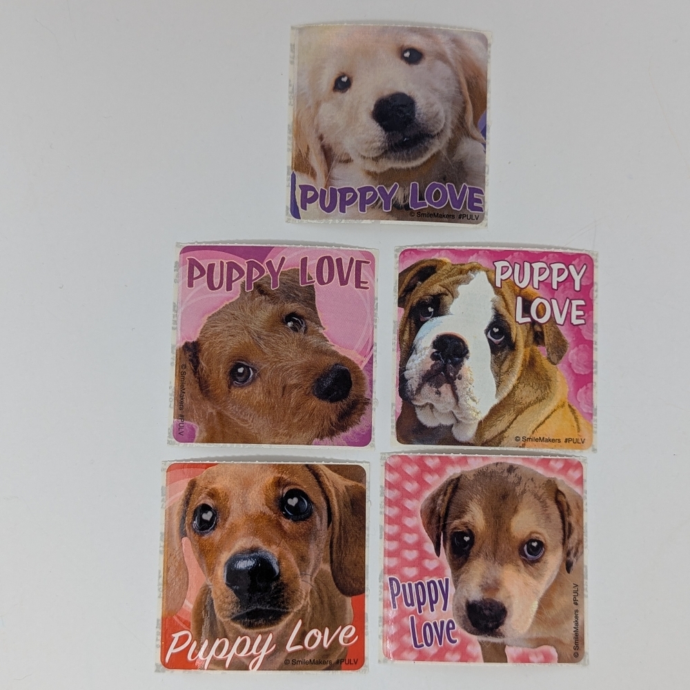 Smile Makers Stickers Puppy Love Vintage